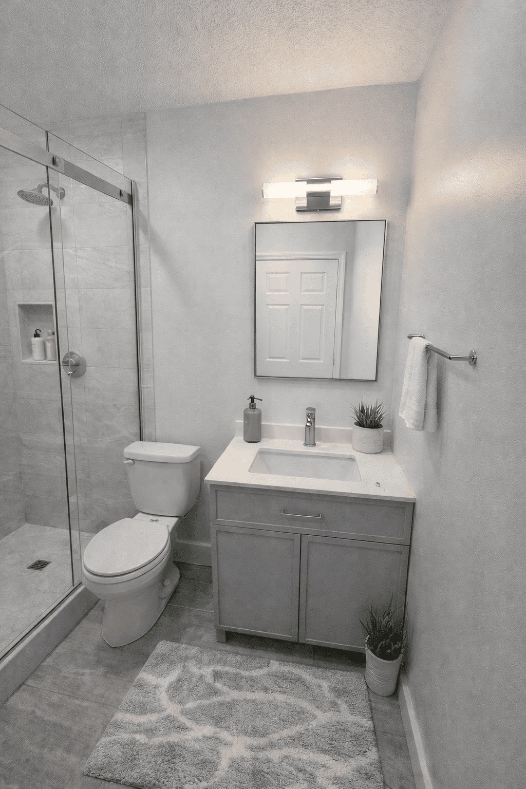After: hallway bathroom renovation