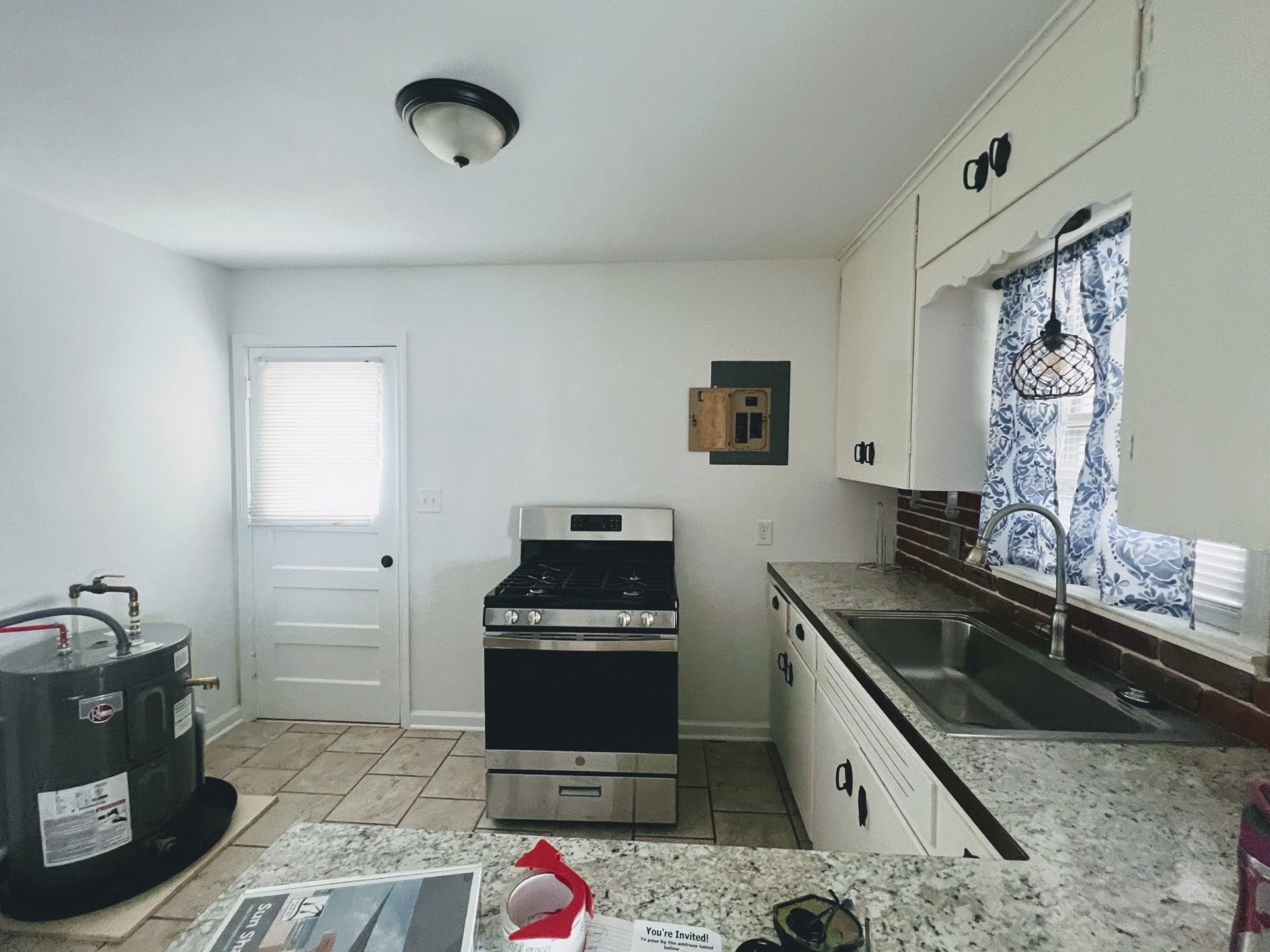 Before: dated kitchen layout