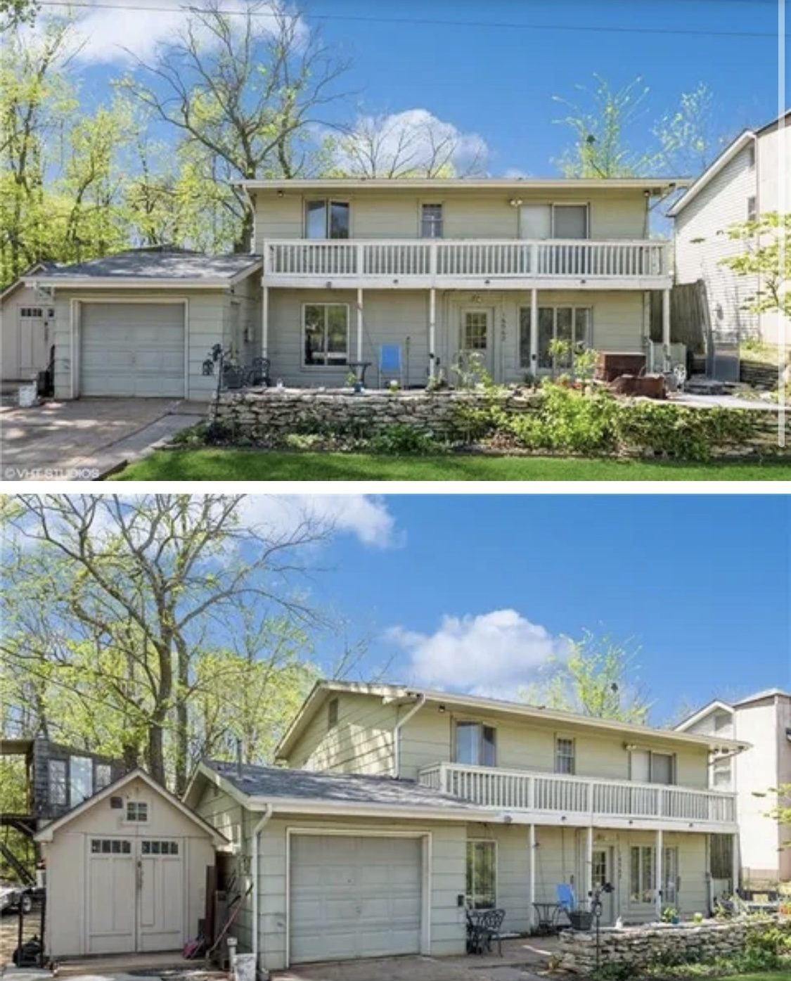 Before: home exterior before renovation